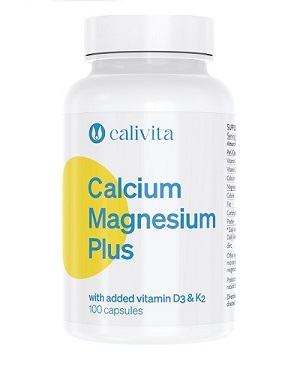 Calciu Magneziu PLUS Vitamina K2 (100 capsule)