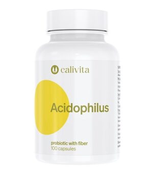 Acidophilus cu fibre digestive (100 Capsule)
